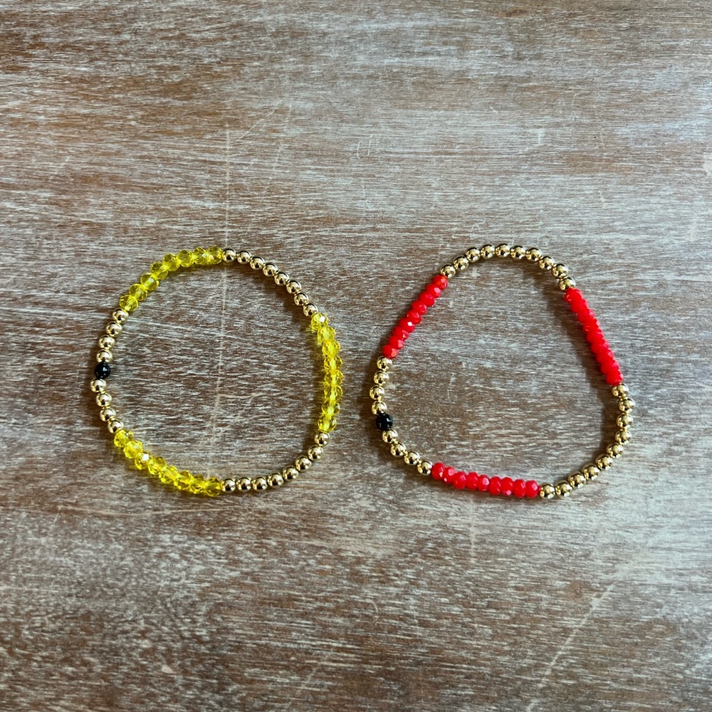 Allie + Bess Lila Bracelets Stretch Gold Plated - Picture 4 of 5